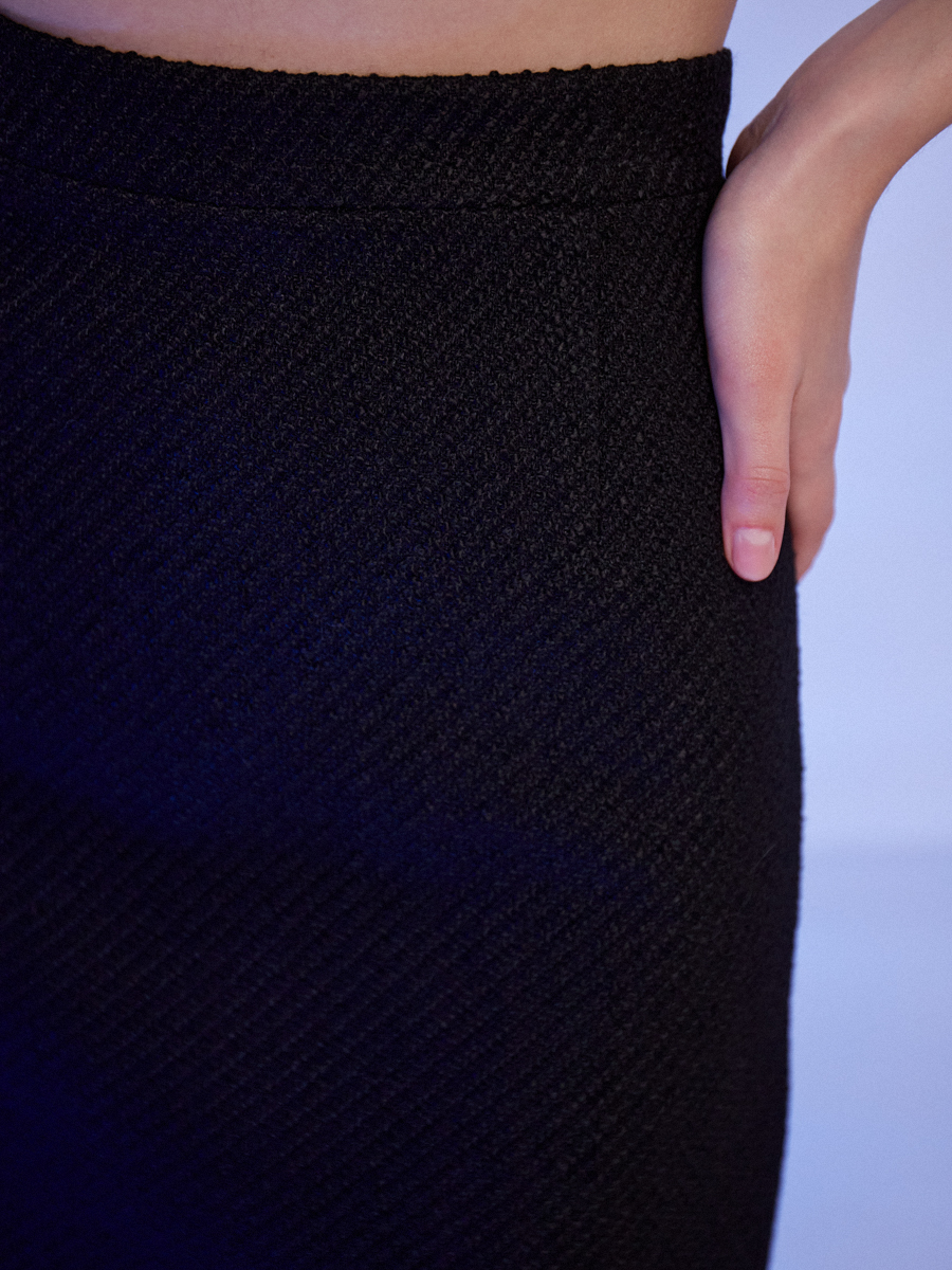 Твидовая мини юбка от комплекта