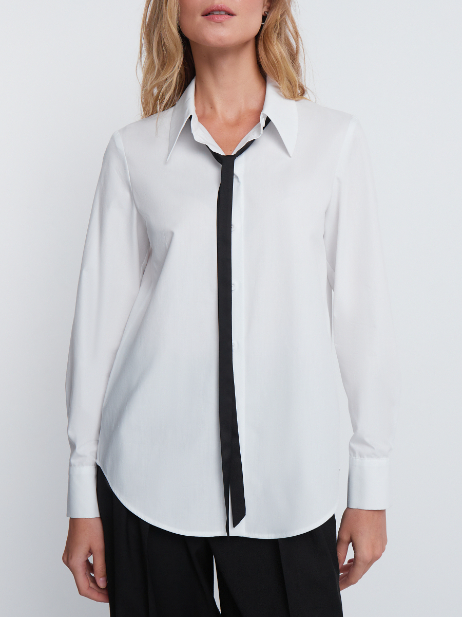 Блуза-рубашка с галстуком в комплекте